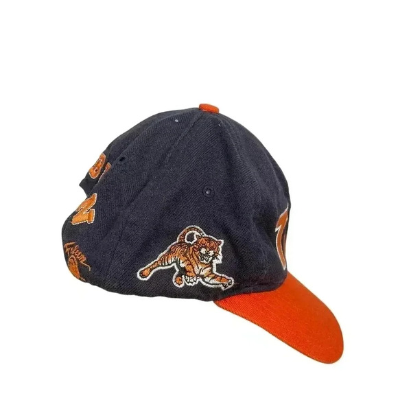 Vintage Auburn Tigers snapback hat orange and navy blue falcon tag - Picture 4 of 9